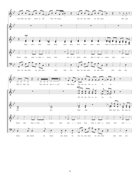 Lady Marmalade by Kenny Nolan Choir - Digital Sheet Music