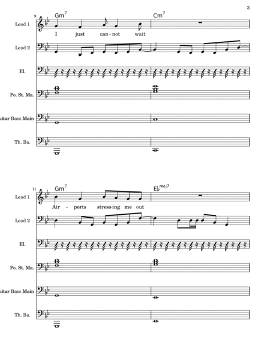 Living The Dream Voice scores gallery preview page 3