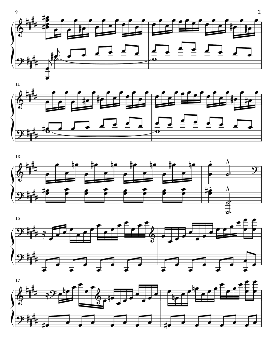 Moonlight Sonata 3rd Movement Piano scores gallery preview page 2