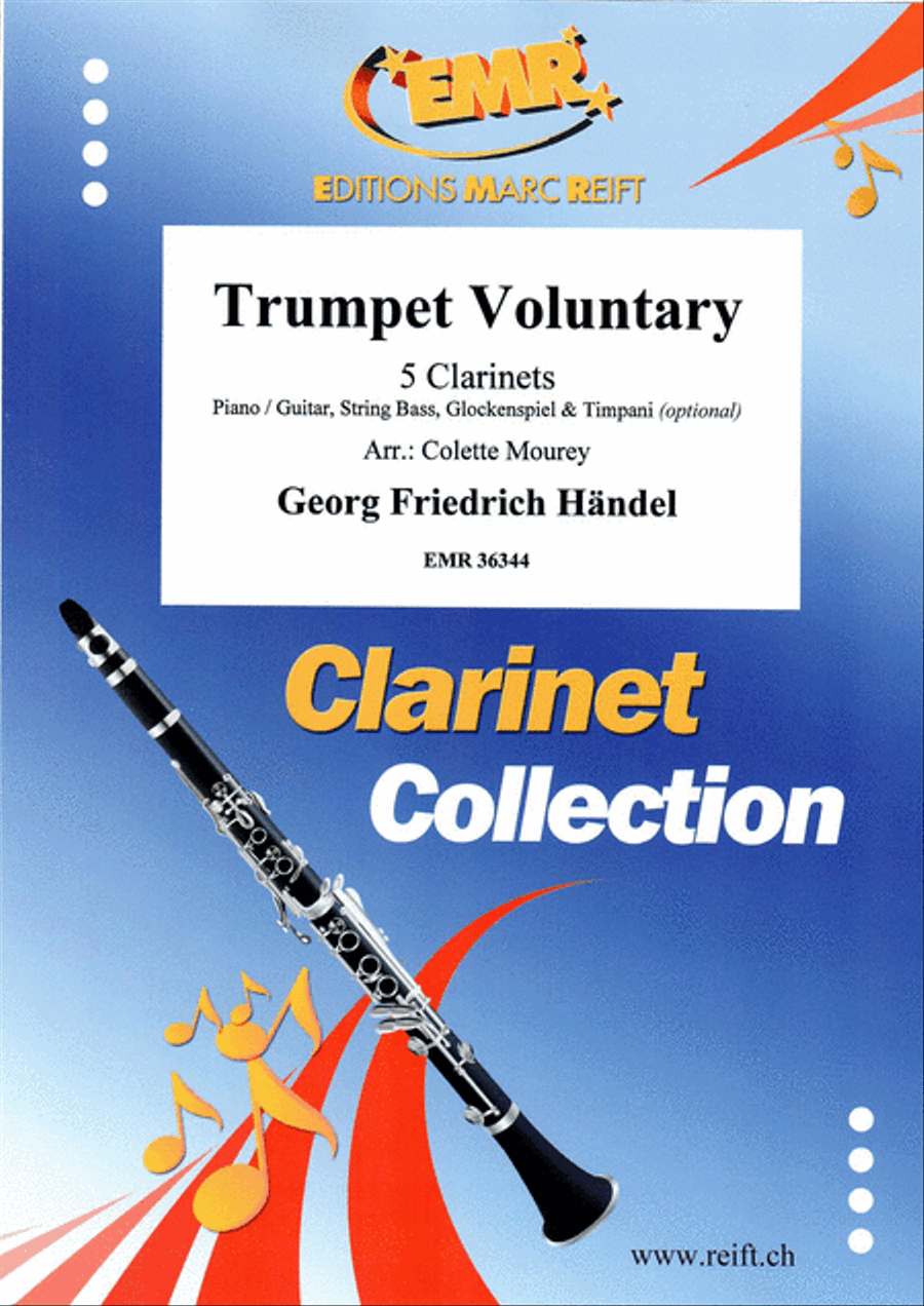 Trumpet Voluntary Clarinet scores gallery preview page 1