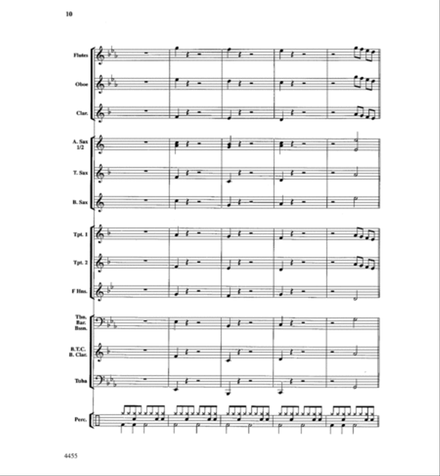 Rattle Snakes! Concert Band scores gallery preview page 10
