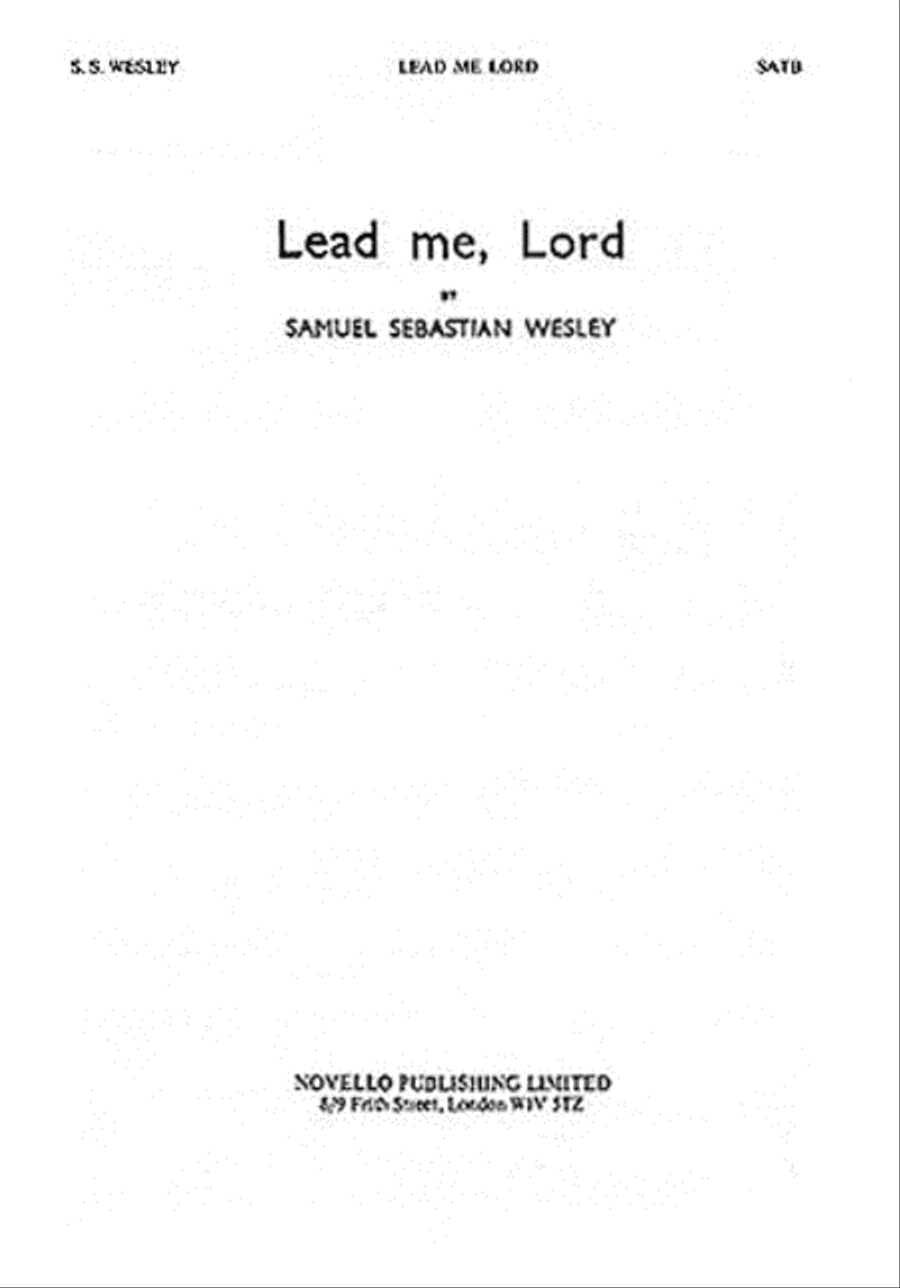 Lead Me, Lord Lead Me, Lord 4-Part scores gallery preview page 1