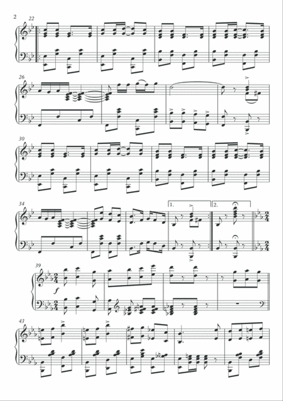 Ragtime time piano solo Ragtime time piano solo Piano Solo scores gallery preview page 3