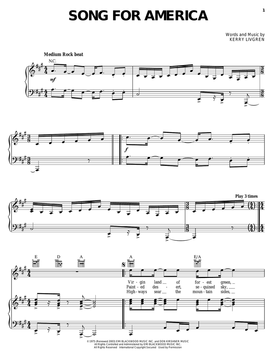 Song For America