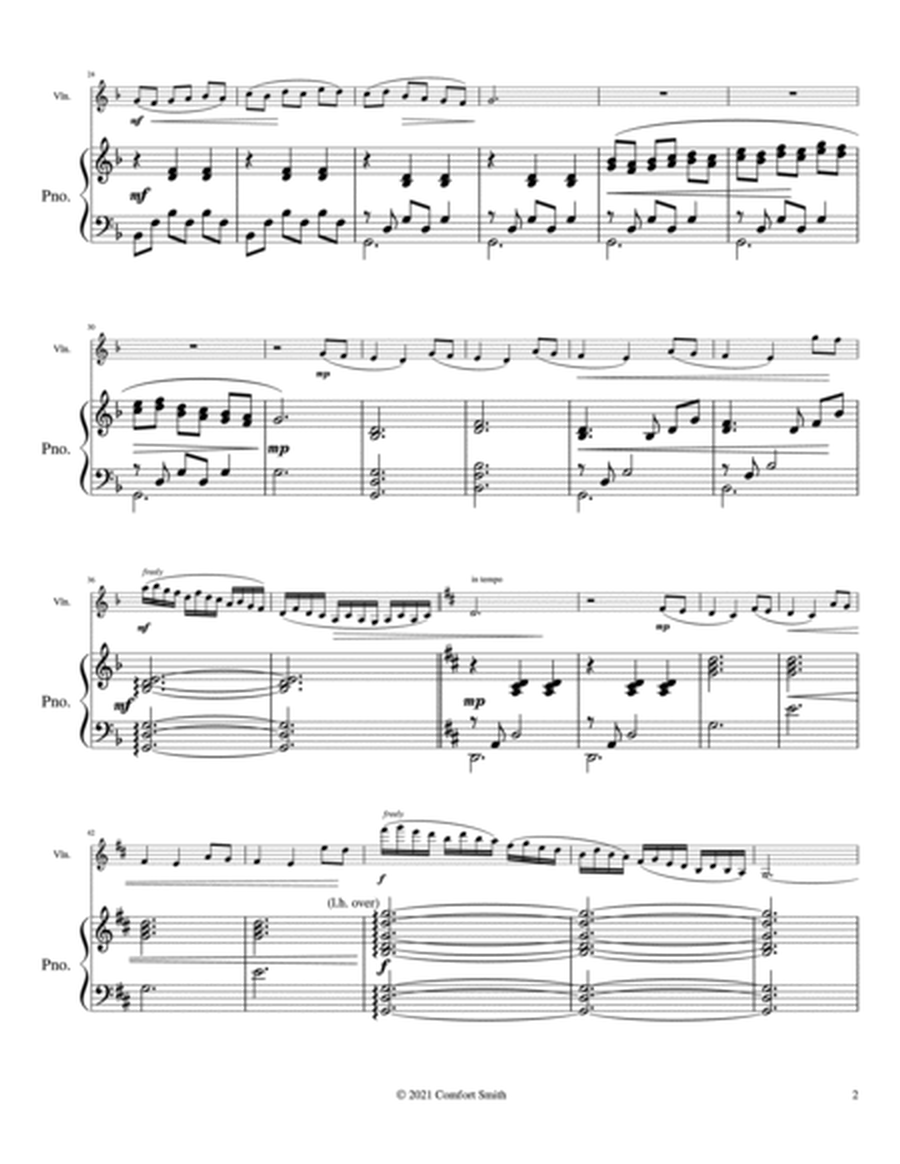 Dorian Song - for Violin and Piano image number null
