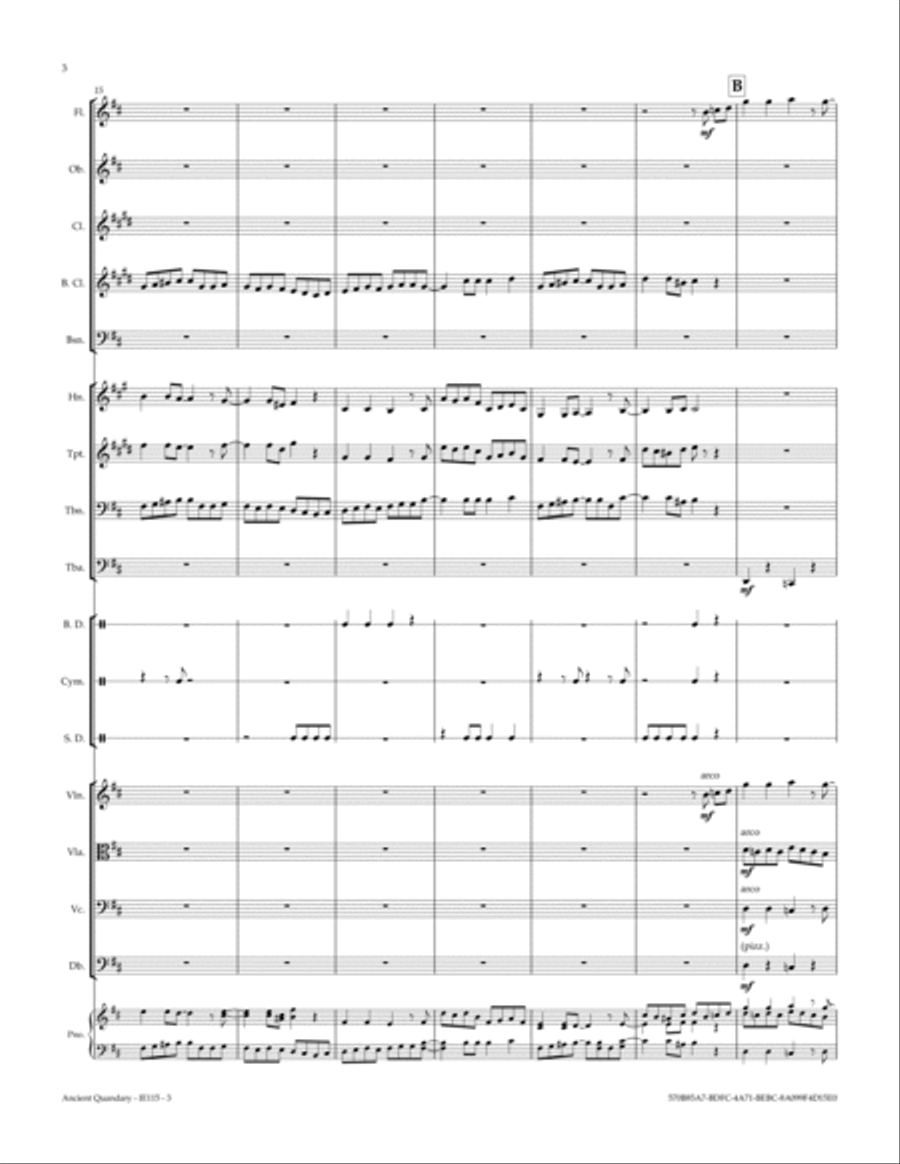 Ancient Quandary Full Orchestra scores gallery preview page 4