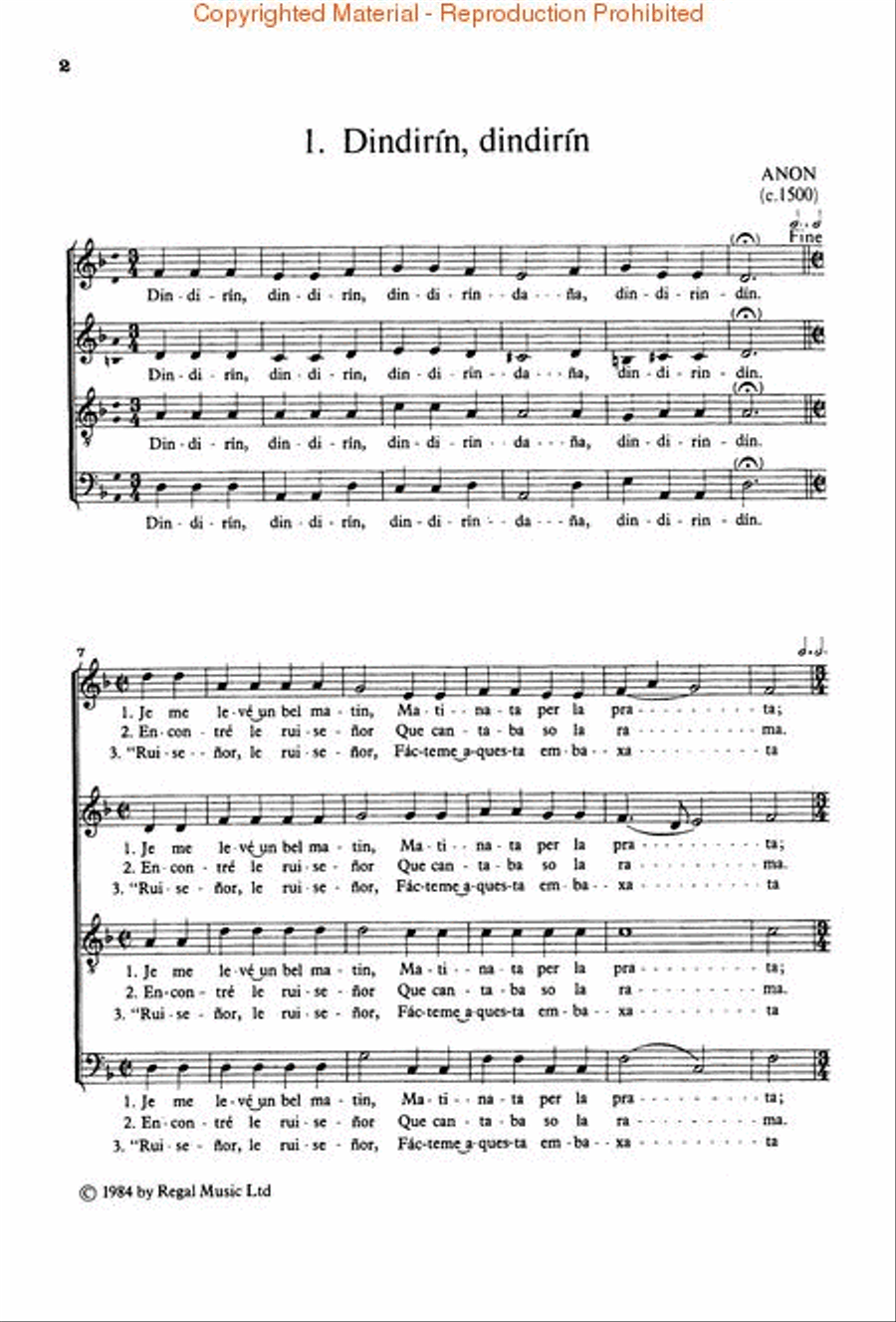 The King's Singers' Madrigals (Vol. 1) (Collection) 4-Part scores gallery preview page 2