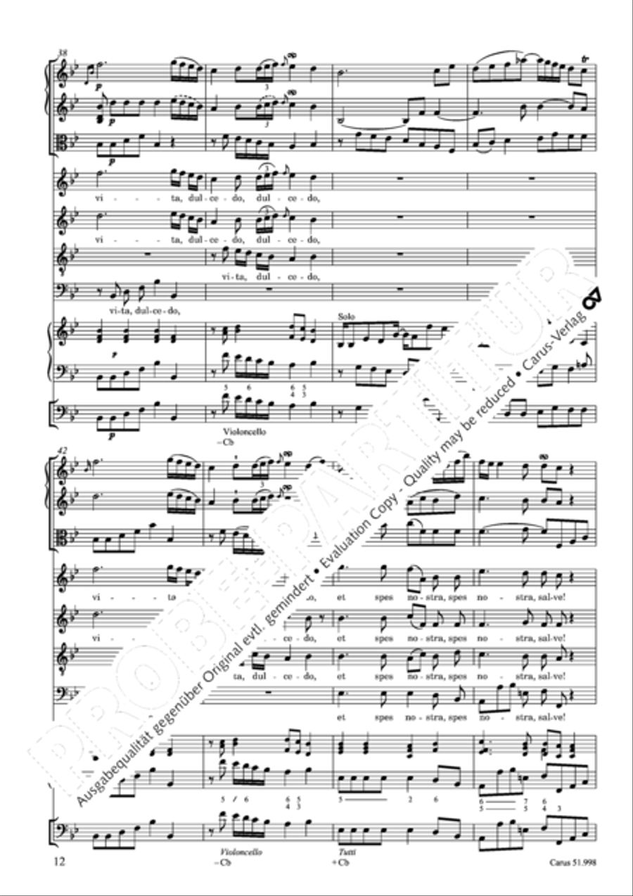 Salve Regina in g Salve Regina in g 4-Part scores gallery preview page 13