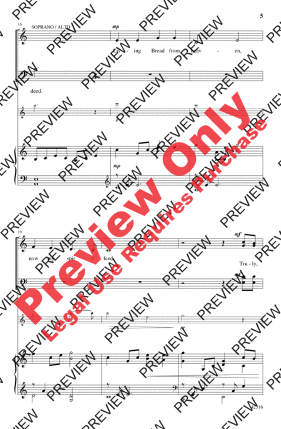 Speak, Lord, in the Stillness 4-Part scores gallery preview page 5