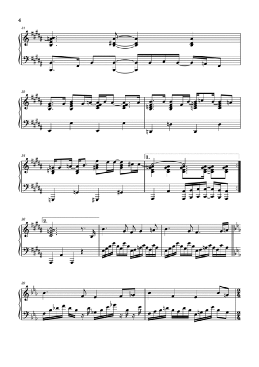 Firth Of Fifth Piano Solo scores gallery preview page 4