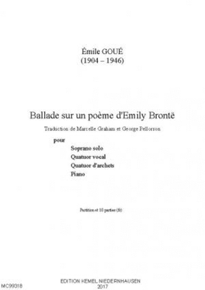 Book cover for Ballade sur un poeme d'Emily Bronte