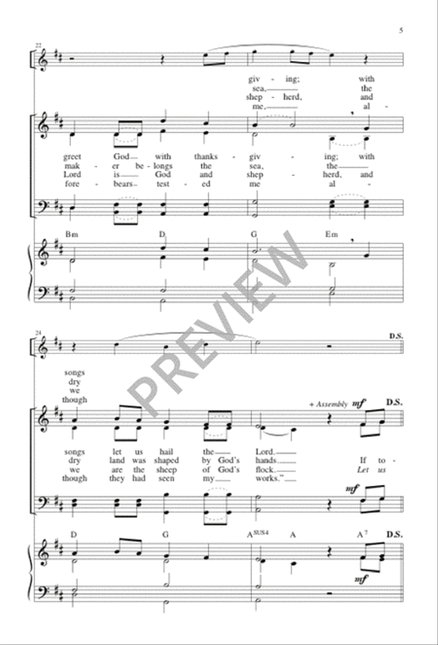 If Today You Hear the Voice of God 4-Part scores gallery preview page 6