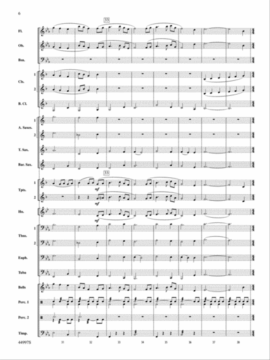 Pinwheels: Score Concert Band scores gallery preview page 6