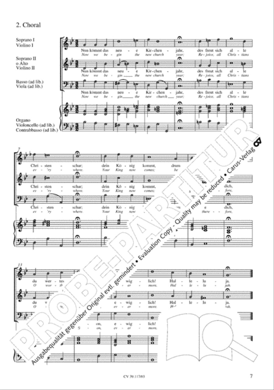 O hosanna, thou Son of David (Hosianna dem Sohne Davids) SA scores gallery preview page 8
