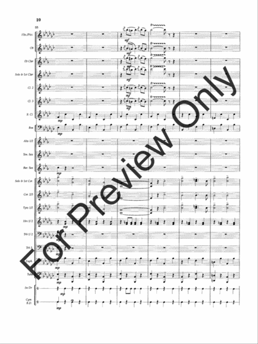 Slavic Farewell Slavic Farewell Concert Band scores gallery preview page 13