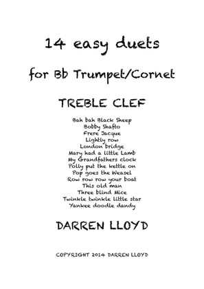 Book cover for Trumpet Duets! 14 Easy duets or Bb Trumpet or Cornet