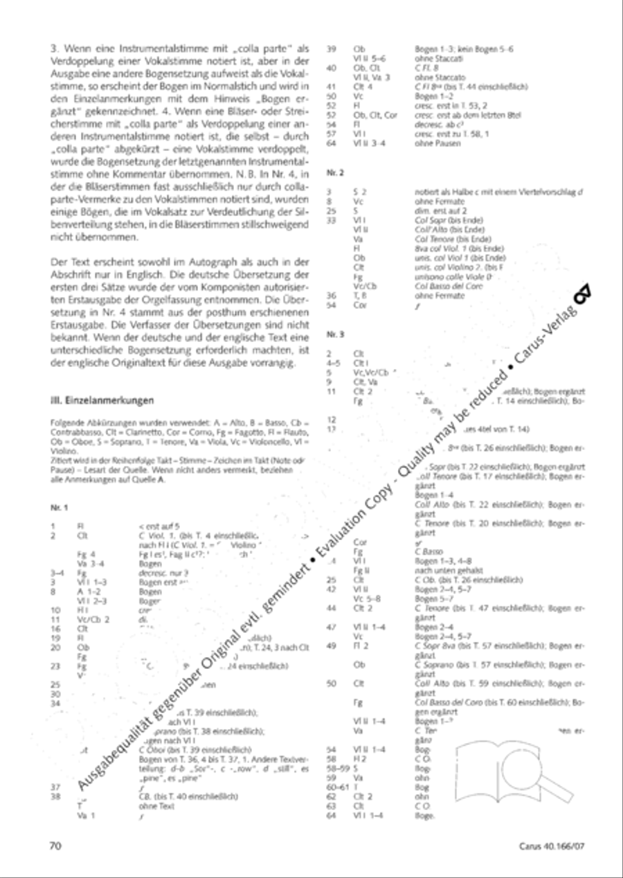 Mendelssohn: Hymn - Three sacred songs - fugue Voice scores gallery preview page 71