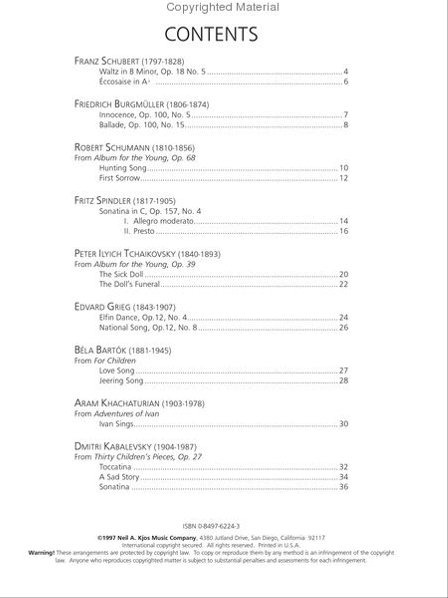 Piano Repertoire: Romantic & 20th Century, Level 4 Piano Method scores gallery preview page 2