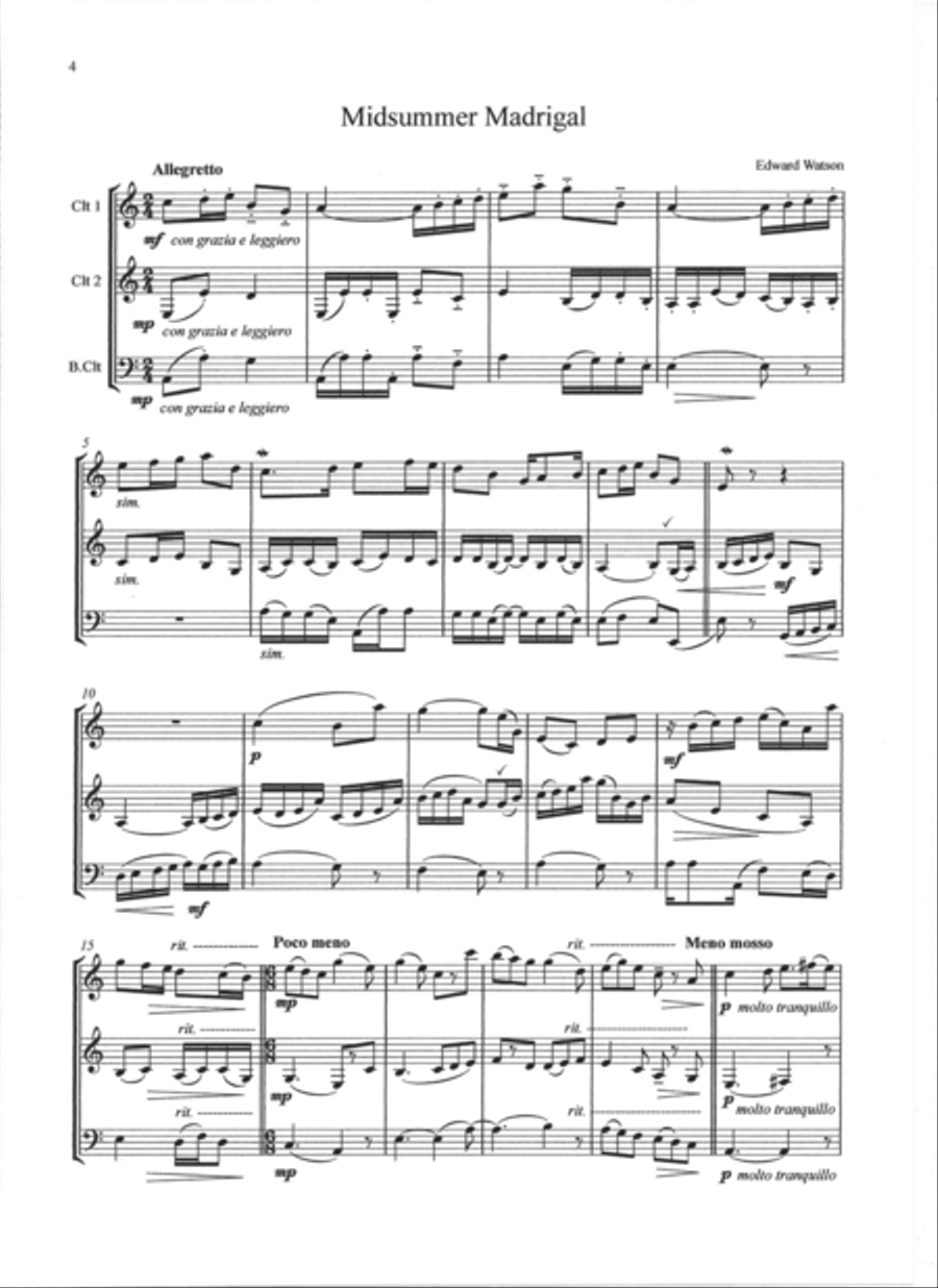 A Seasonal Tapestry Bass Clarinet scores gallery preview page 3