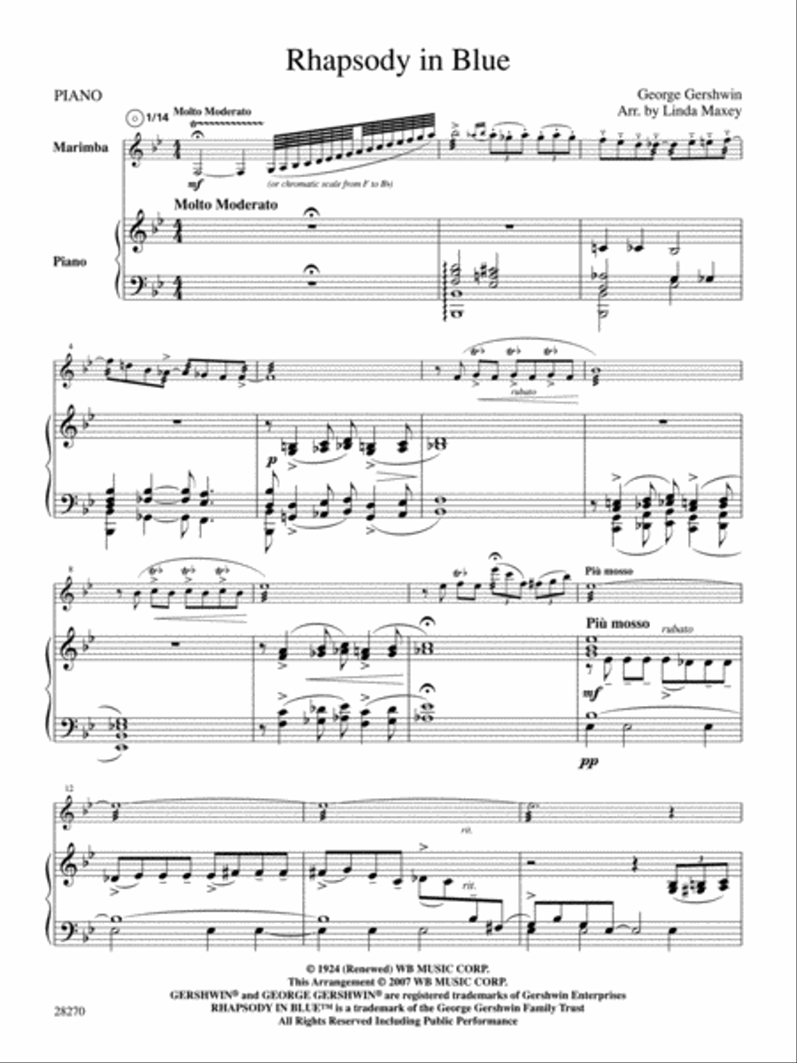 Rhapsody in Blue Small Ensemble scores gallery preview page 2