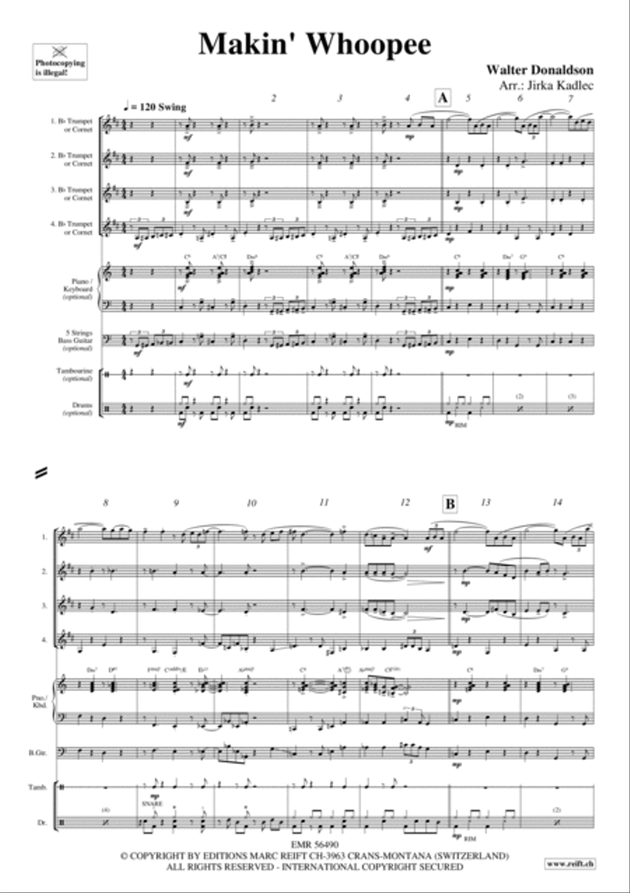 Makin' Whoopee Cornet scores gallery preview page 3