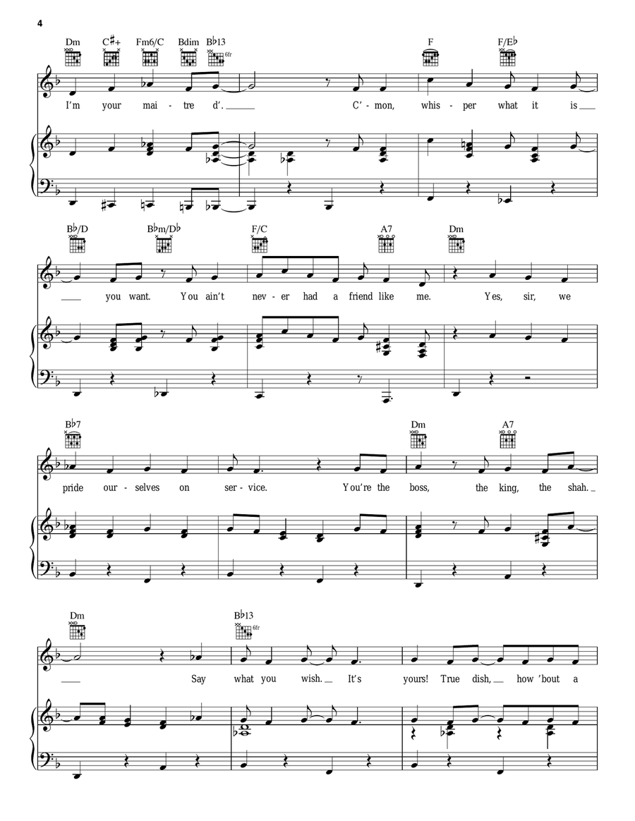 Friend Like Me (from Aladdin) Guitar scores gallery preview page 4