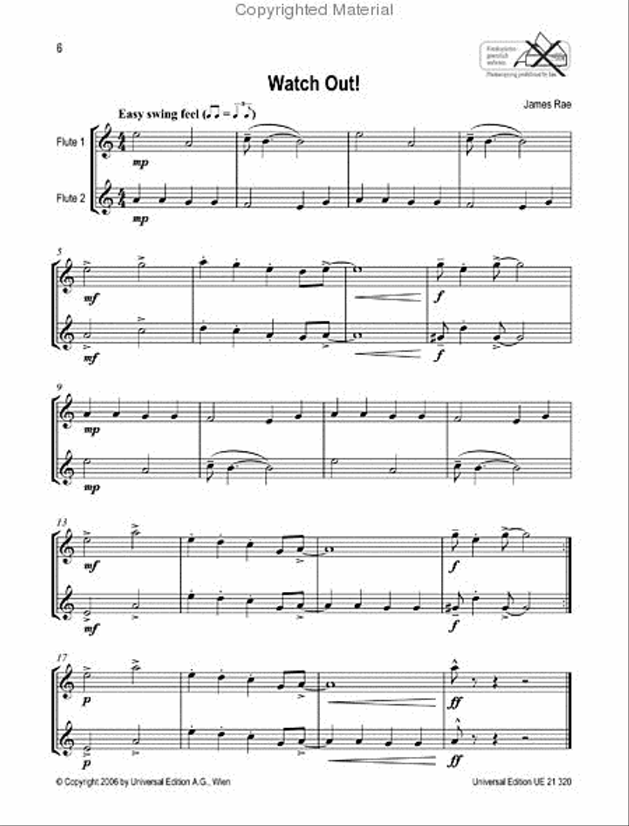 Easy Blue Flute Duets Easy Blue Flute Duets Flute Duet scores gallery preview page 2