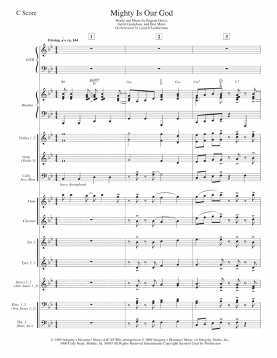 Mighty Is Our God Voice scores gallery preview page 5