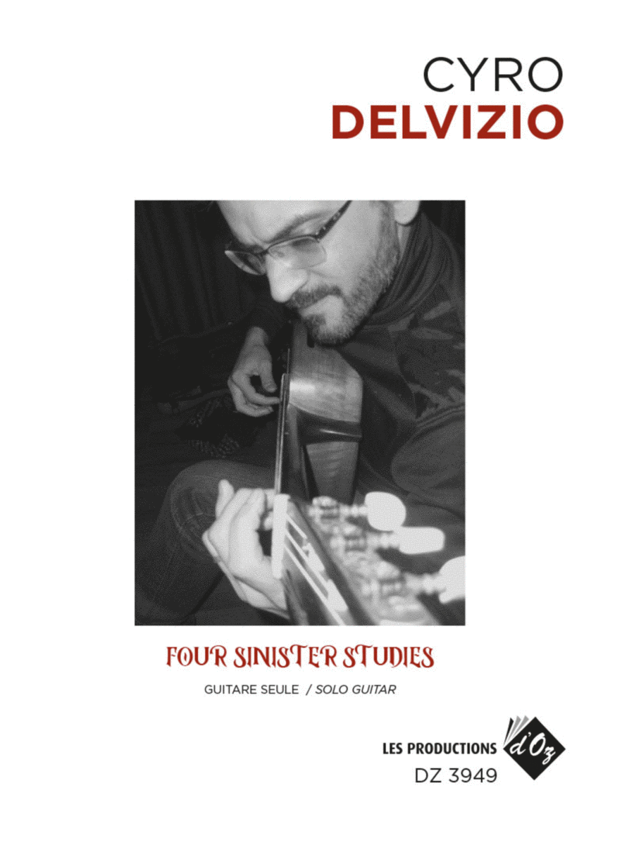 Four Sinister Studies Classical Guitar scores gallery preview page 1