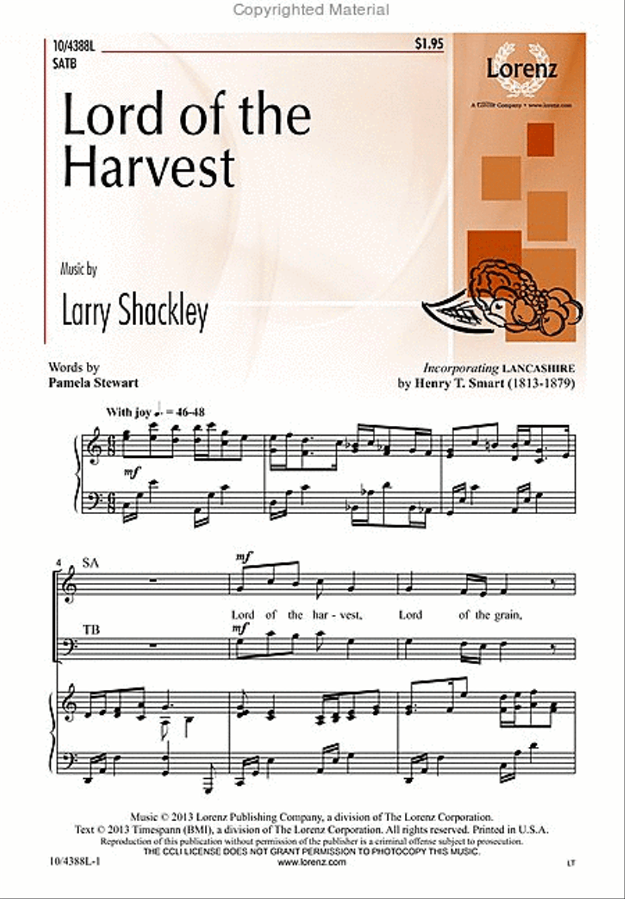 Lord of the Harvest Lord of the Harvest 4-Part scores gallery preview page 2