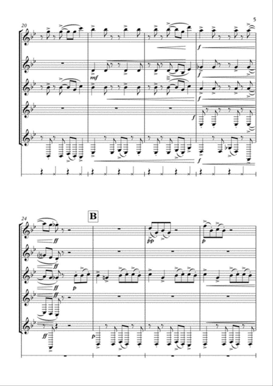 Bad Guy Small Ensemble scores gallery preview page 5