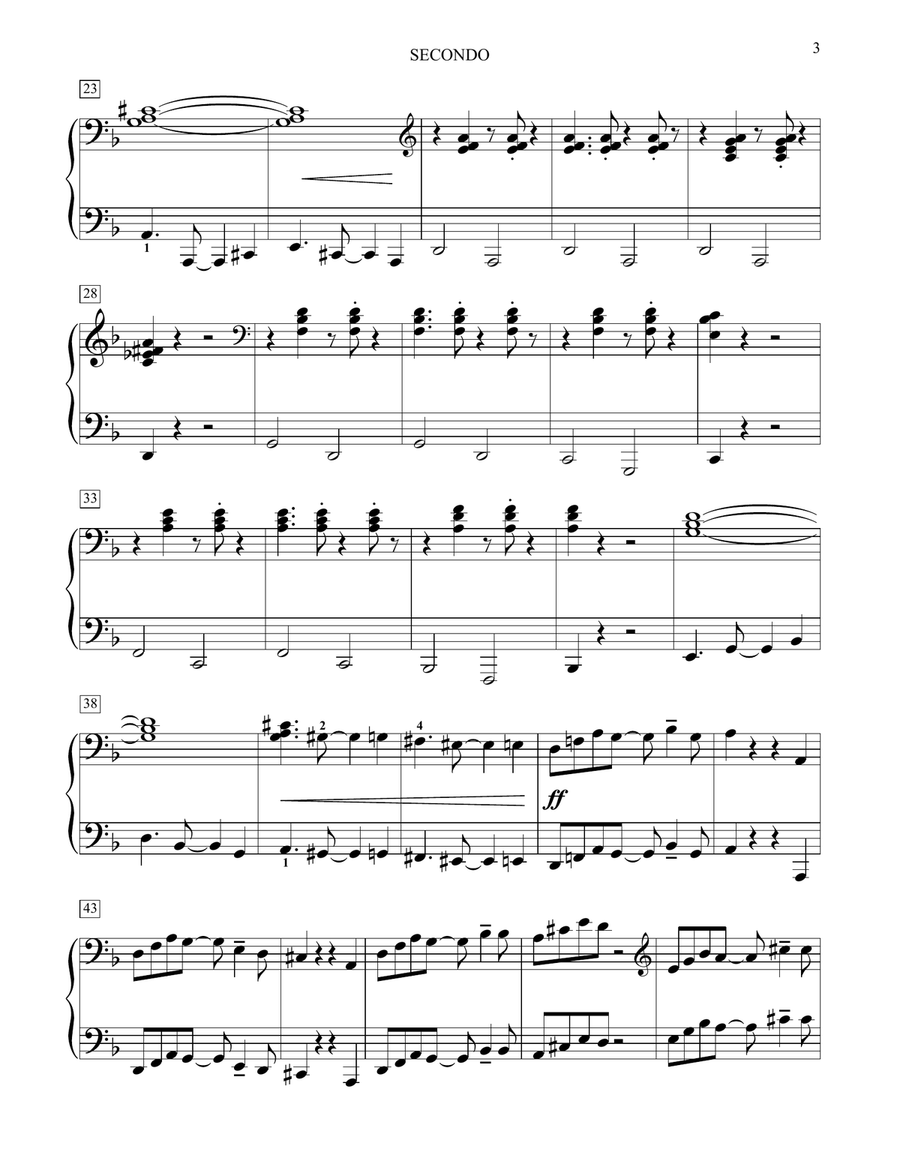Bravo Brasilia! Bravo Brasilia! Piano Duet scores gallery preview page 3