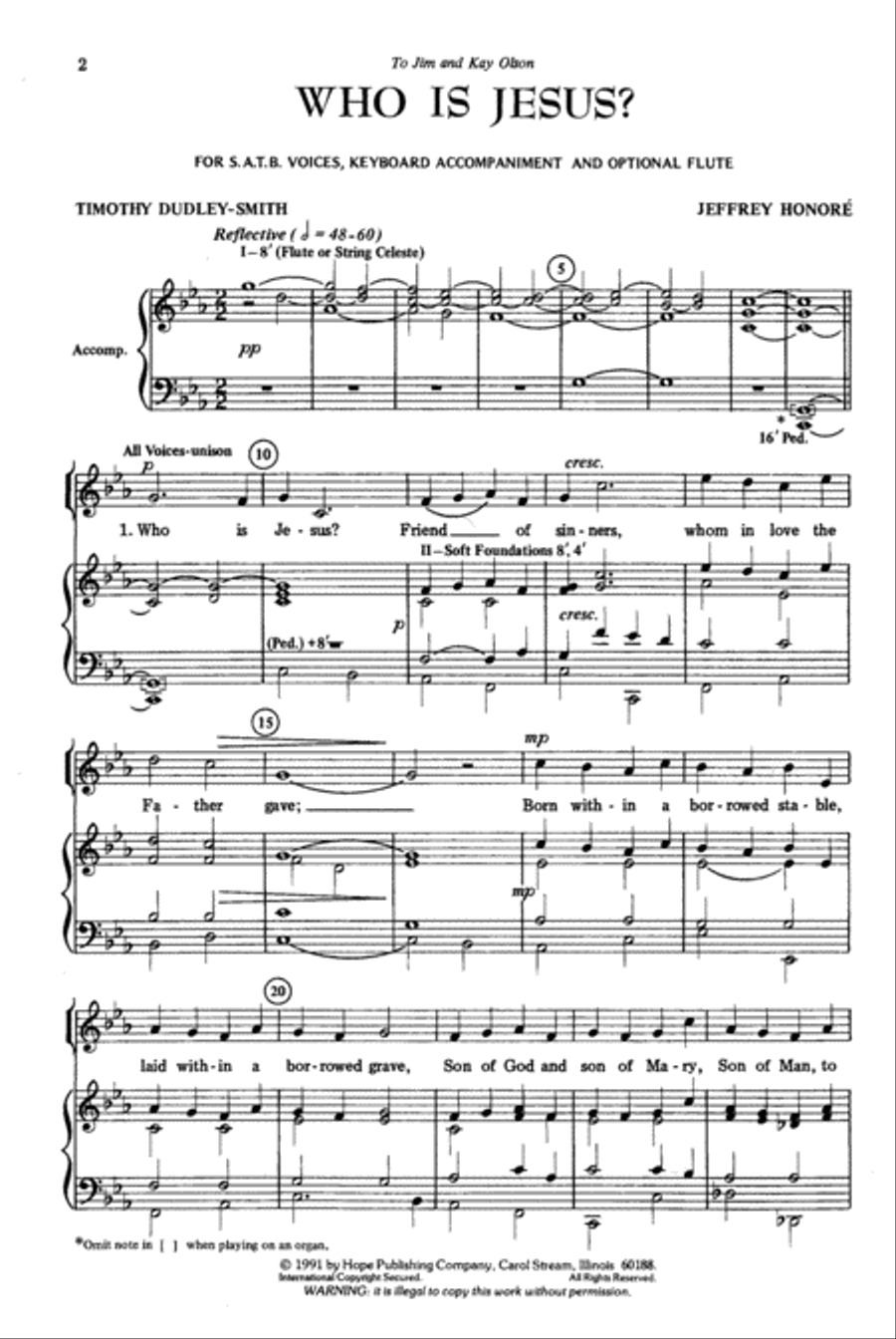 Who Is Jesus? 4-Part scores gallery preview page 2