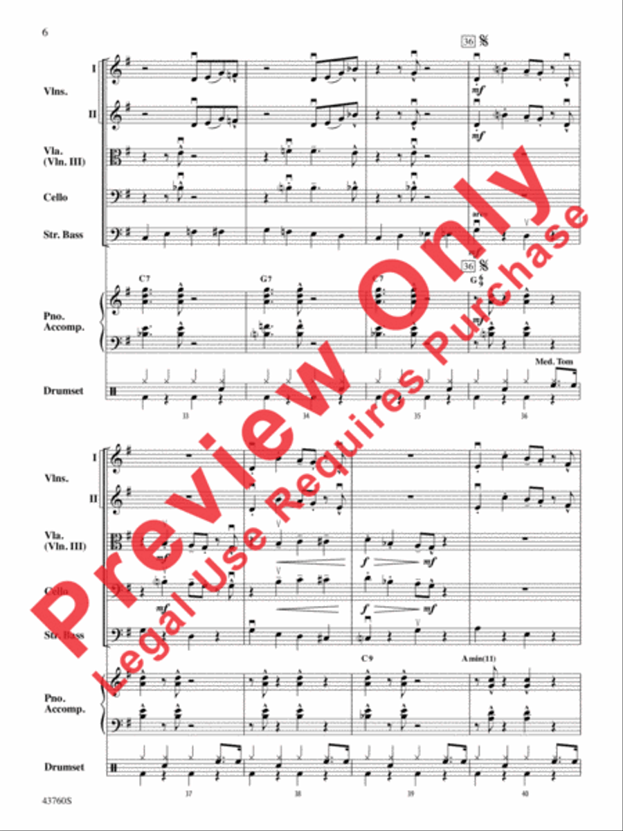 Jingle All the Way String Orchestra scores gallery preview page 7