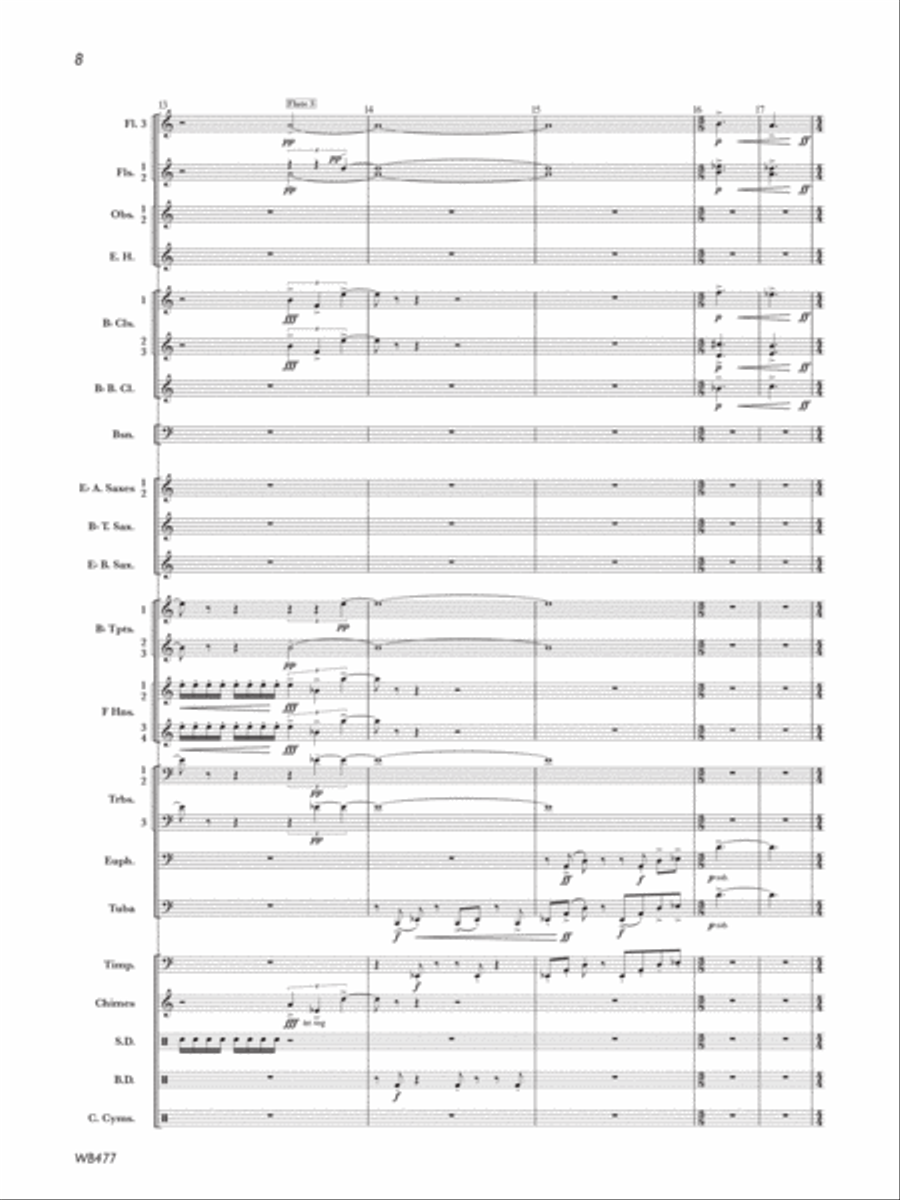A Jack Stamp Suite: Movement 1: Ankrovag Fanfare Concert Band scores gallery preview page 6