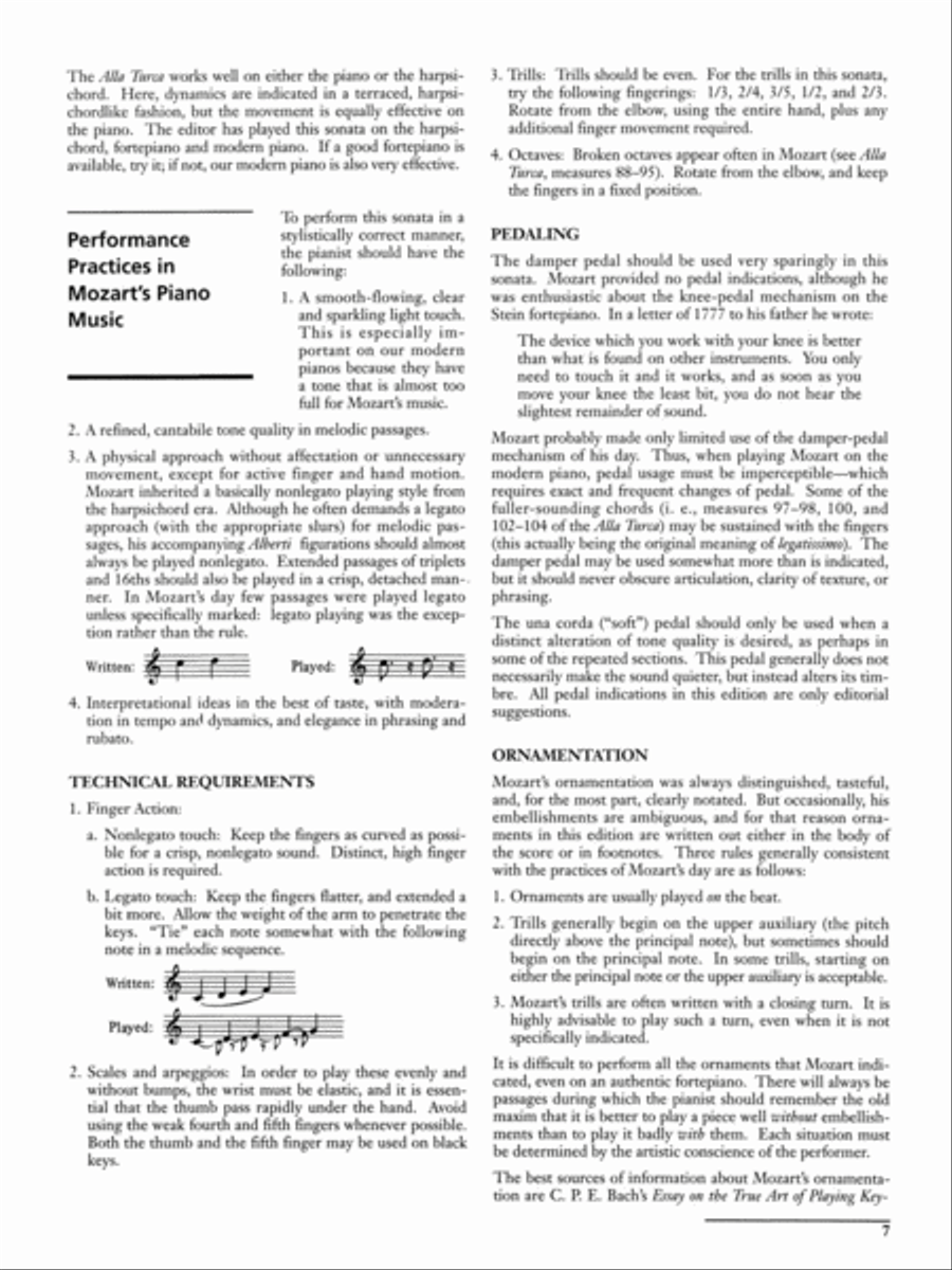 Sonata in A, K. 331 (Complete) Small Ensemble scores gallery preview page 7