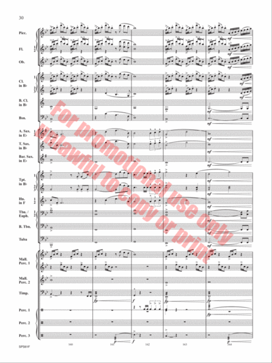 The Lake in the Sky The Lake in the Sky Concert Band scores gallery preview page 31
