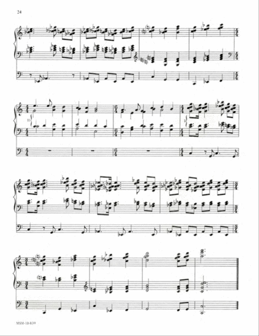 Improvisations on Great Hymns of Faith Organ scores gallery preview page 12