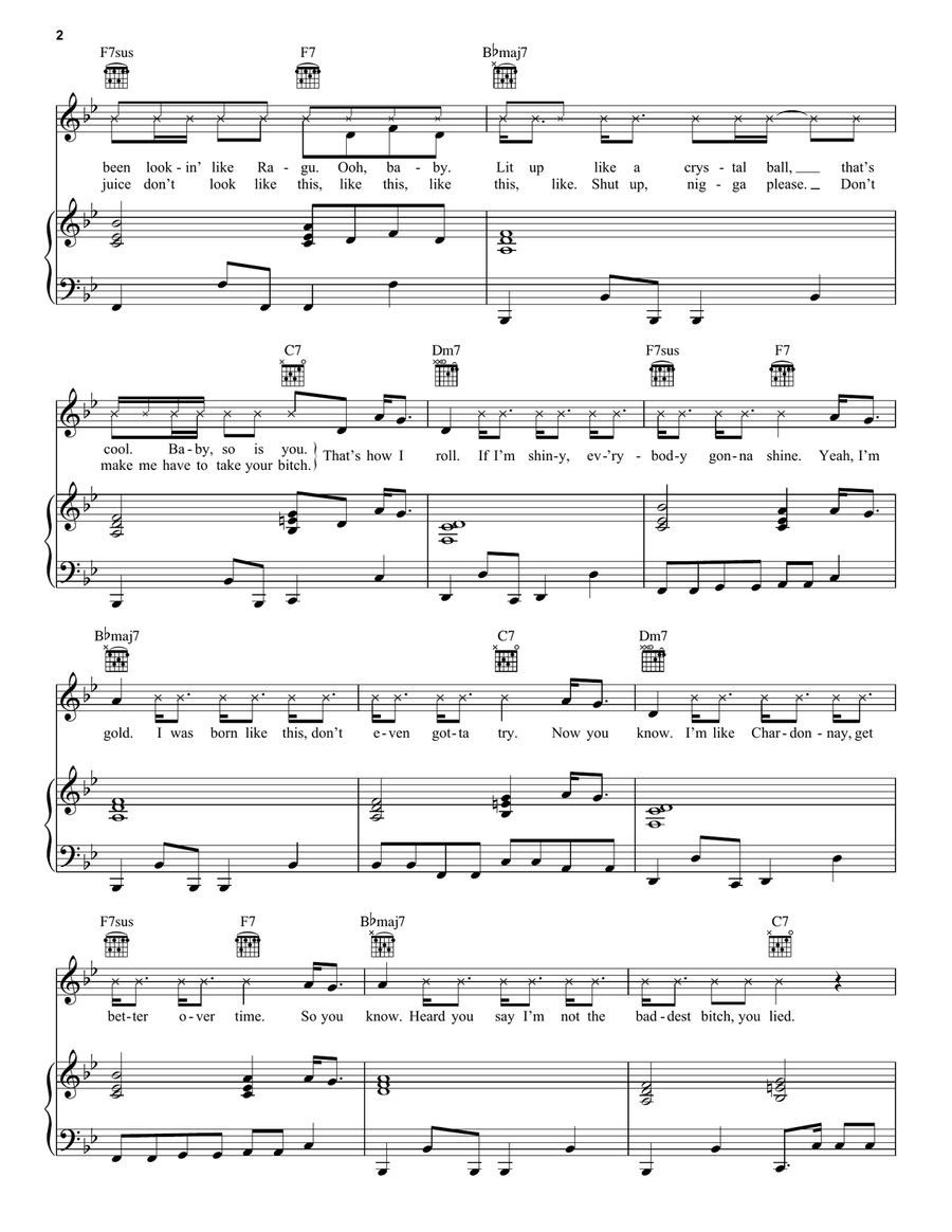 Juice Juice Piano, Vocal, Guitar scores gallery preview page 2
