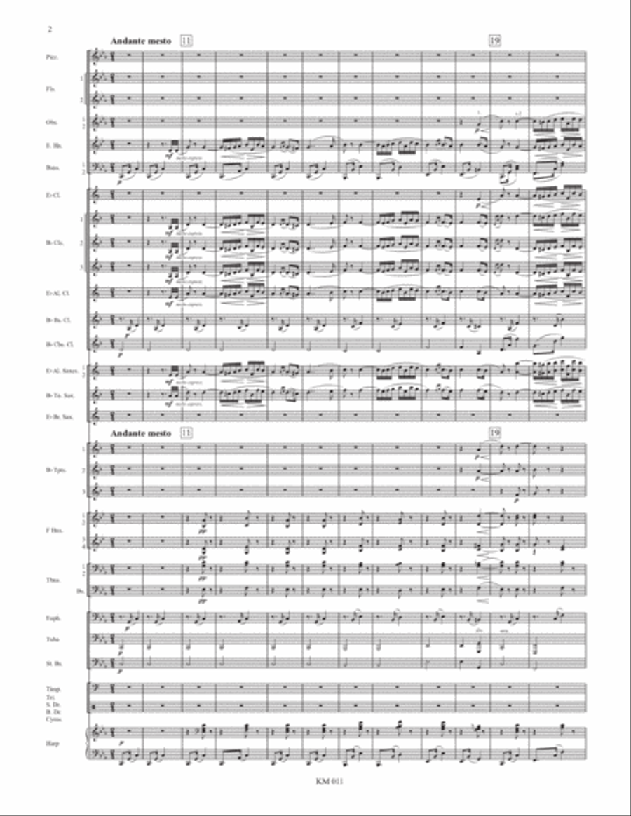 Hungarian Rhapsody No. 2 (8/5 x 11) Concert Band scores gallery preview page 4