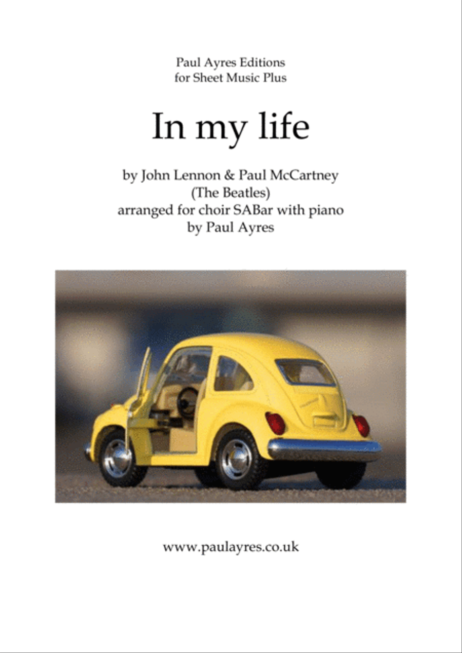 In My Life 3-Part scores gallery preview page 1