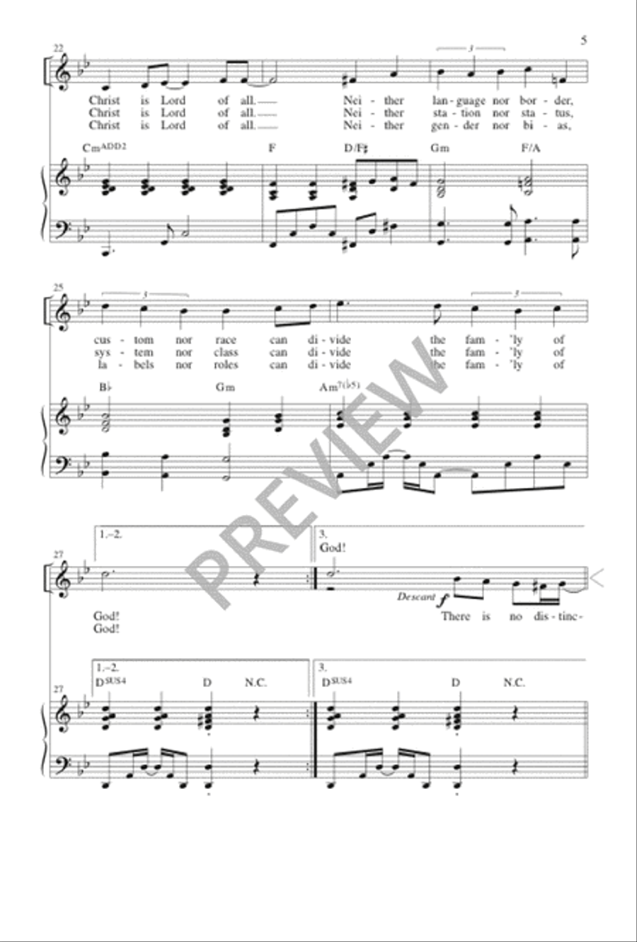 If Christ Is Lord of All 3-Part scores gallery preview page 6