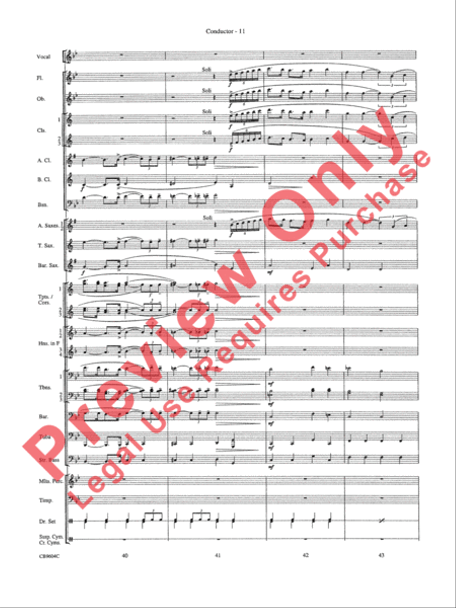 As Time Goes By Concert Band scores gallery preview page 14