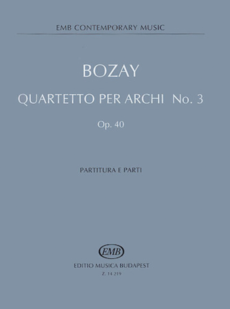 String Quartet No. 3, Op. 40 - Feasts of Equinoxes