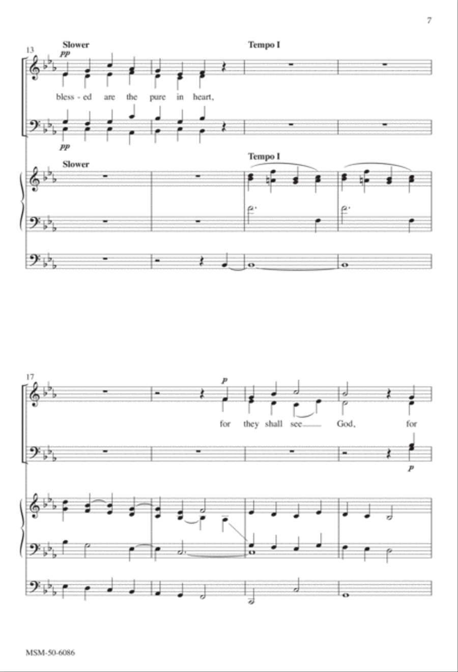 O Come, Let Us Sing to the Lord: Six Short Anthems or Introits 4-Part scores gallery preview page 6