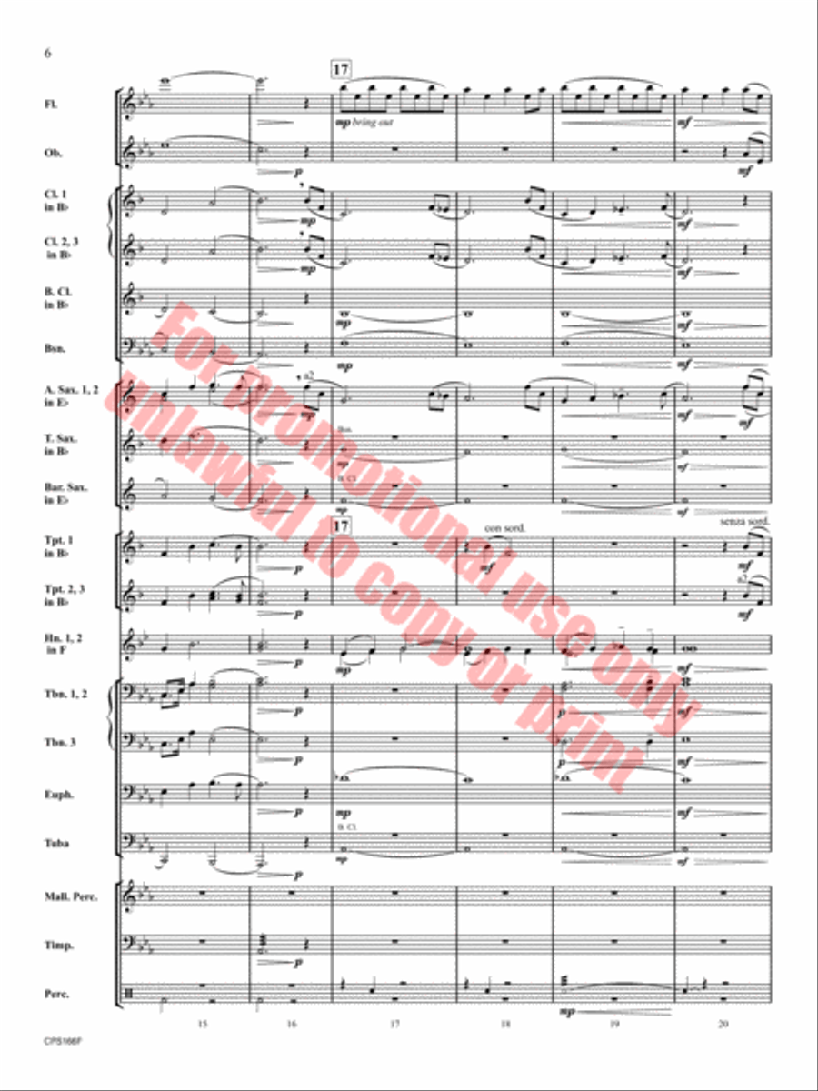To Be Found Concert Band scores gallery preview page 7