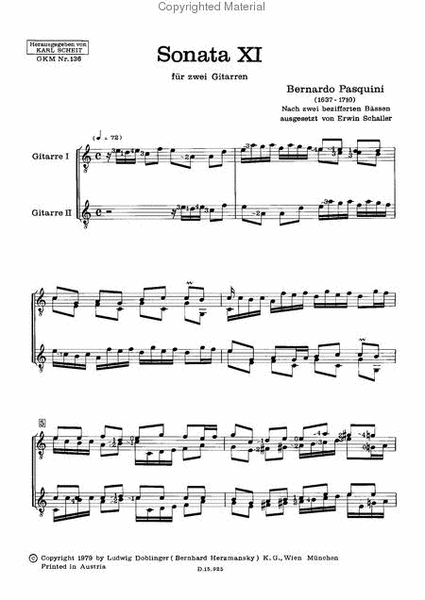 Sonata XI a-moll