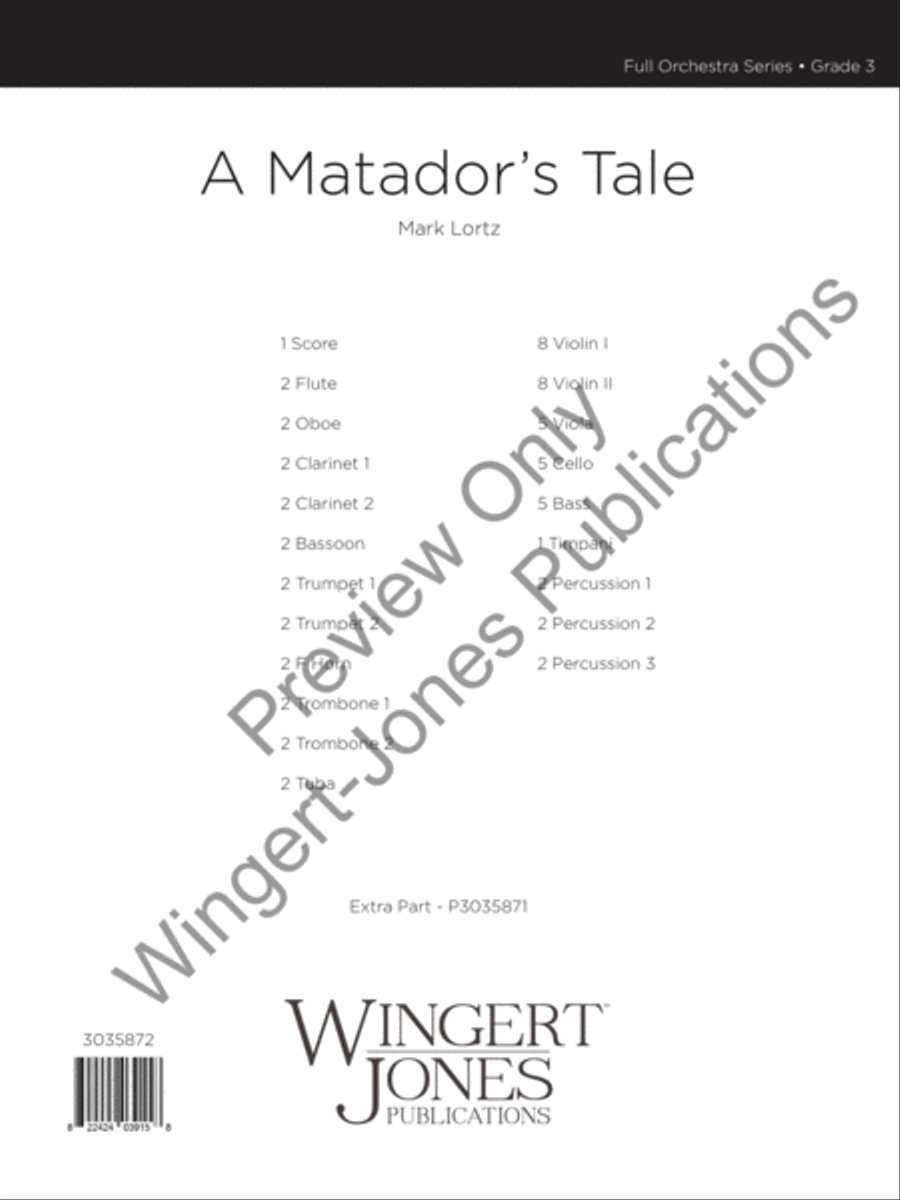 A Matador's Tale Full Orchestra scores gallery preview page 2
