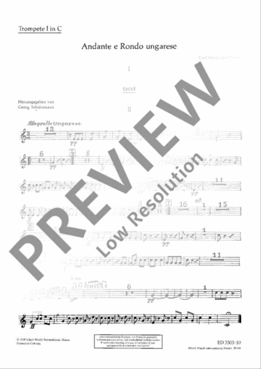Andante and Rondo ungarese Orchestra scores gallery preview page 19