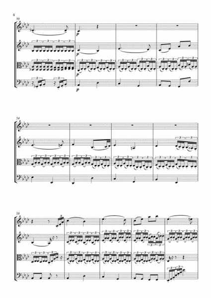 Beethoven: Adagio Cantabile from Piano Sonata No.8 'Patetique' (string quartet)